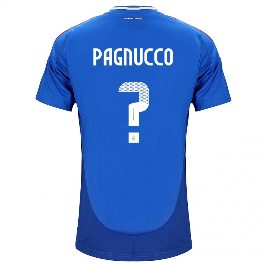 Niño Fútbol Camiseta Italia Filippo Pagnucco #0 Azul 1ª Equipación 24-26