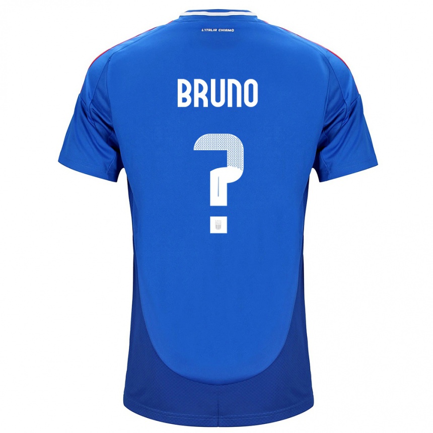 Niño Fútbol Camiseta Italia Giovanni Bruno #0 Azul 1ª Equipación 24-26