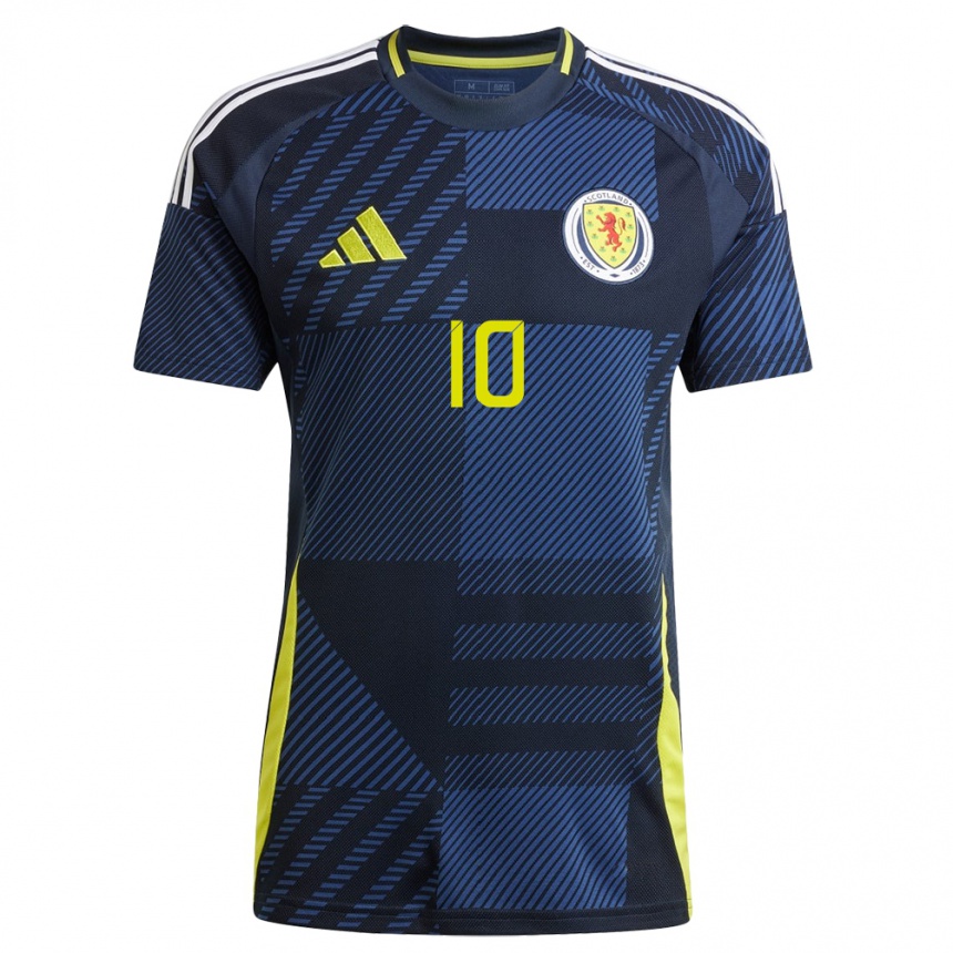 Niño Fútbol Camiseta Escocia David Watson #10 Azul Oscuro 1ª Equipación 24-26