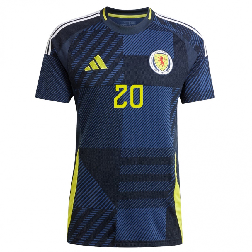 Niño Fútbol Camiseta Escocia Lancelot Pollard #20 Azul Oscuro 1ª Equipación 24-26