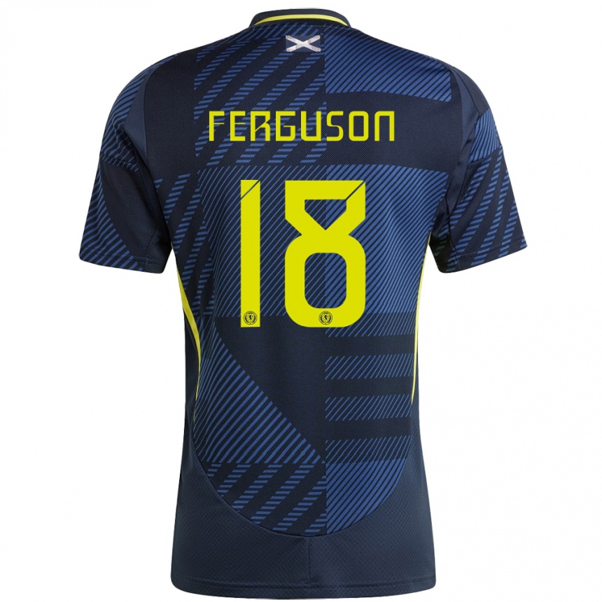 Niño Fútbol Camiseta Escocia Lewis Ferguson #18 Azul Oscuro 1ª Equipación 24-26