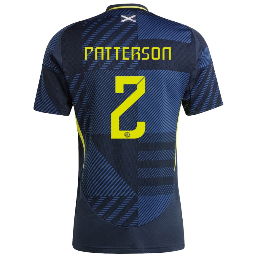 Niño Fútbol Camiseta Escocia Nathan Patterson #2 Azul Oscuro 1ª Equipación 24-26