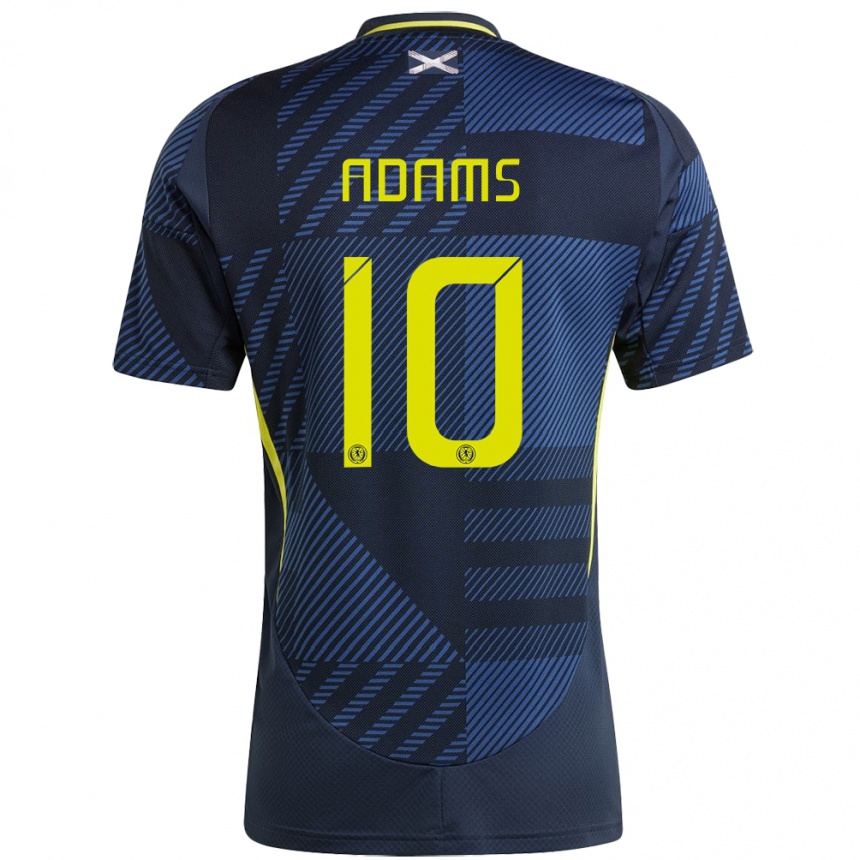 Niño Fútbol Camiseta Escocia Ché Adams #10 Azul Oscuro 1ª Equipación 24-26