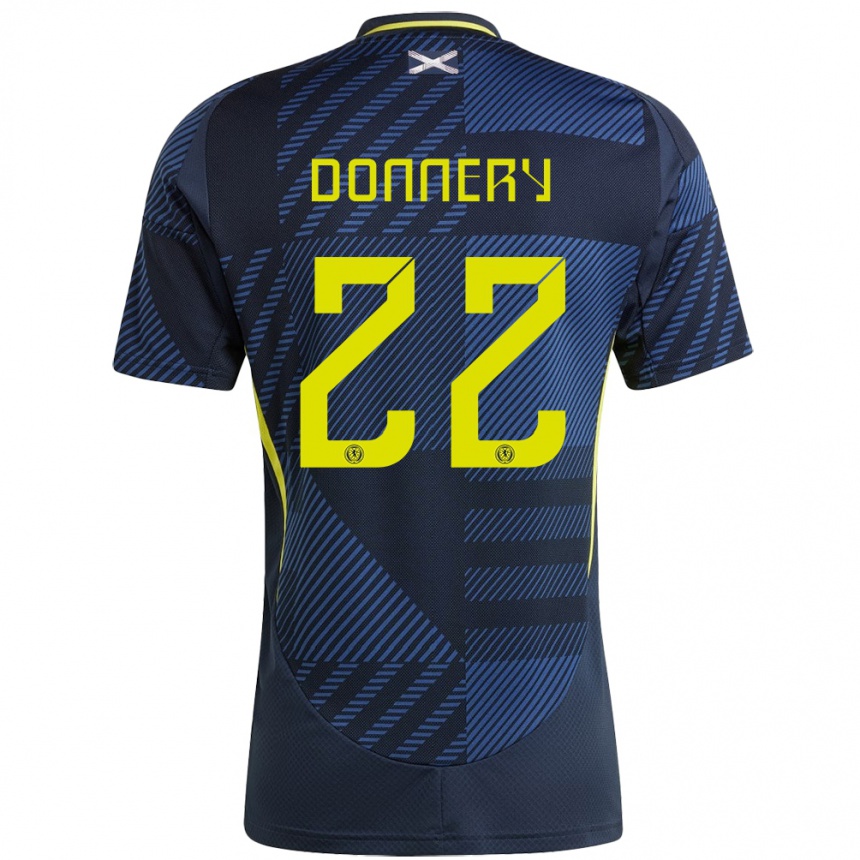 Niño Fútbol Camiseta Escocia Julian Donnery #22 Azul Oscuro 1ª Equipación 24-26