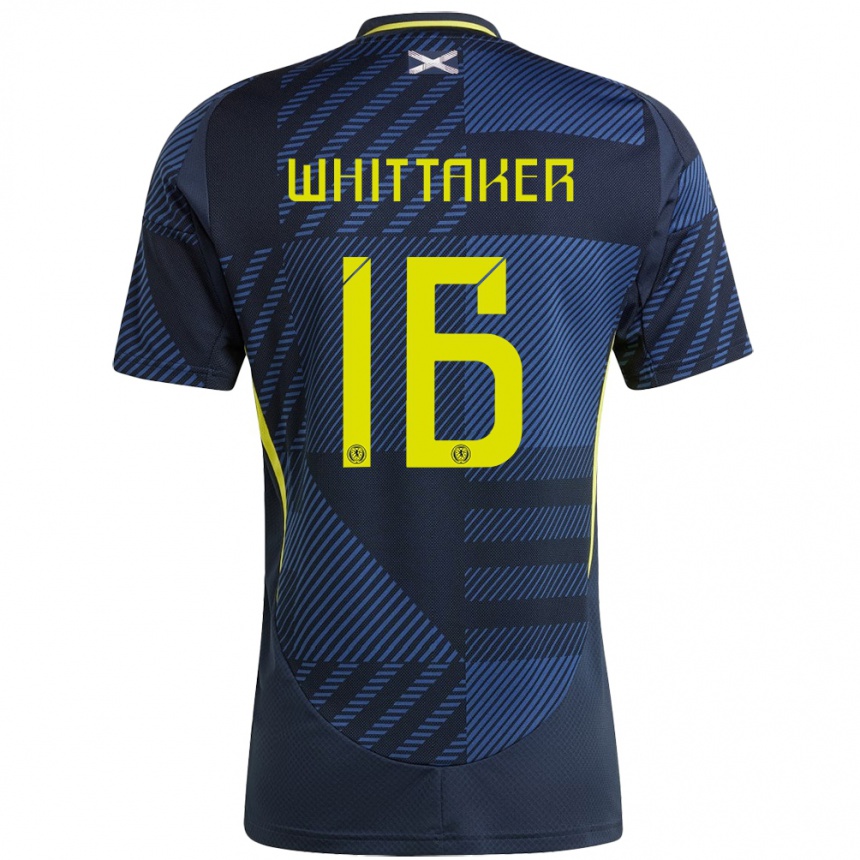 Niño Fútbol Camiseta Escocia Rory Whittaker #16 Azul Oscuro 1ª Equipación 24-26