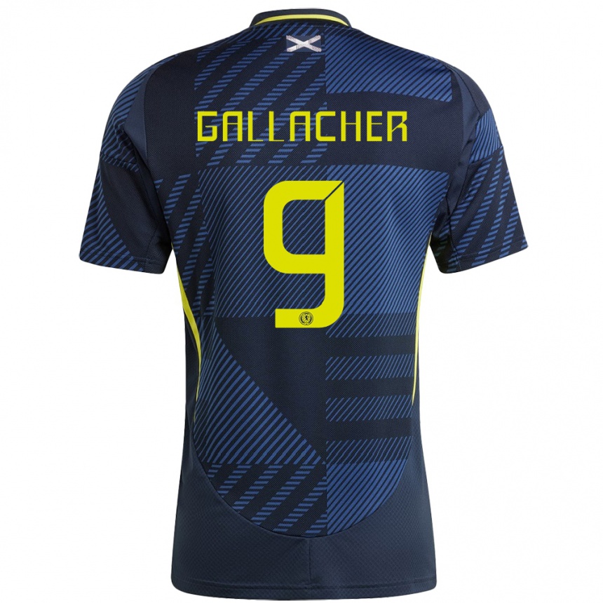 Niño Fútbol Camiseta Escocia Amy Gallacher #9 Azul Oscuro 1ª Equipación 24-26