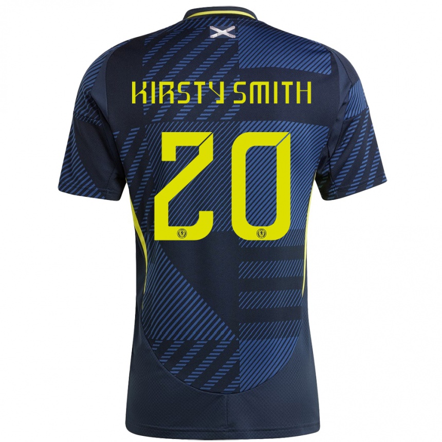 Niño Fútbol Camiseta Escocia Kirsty Smith #20 Azul Oscuro 1ª Equipación 24-26