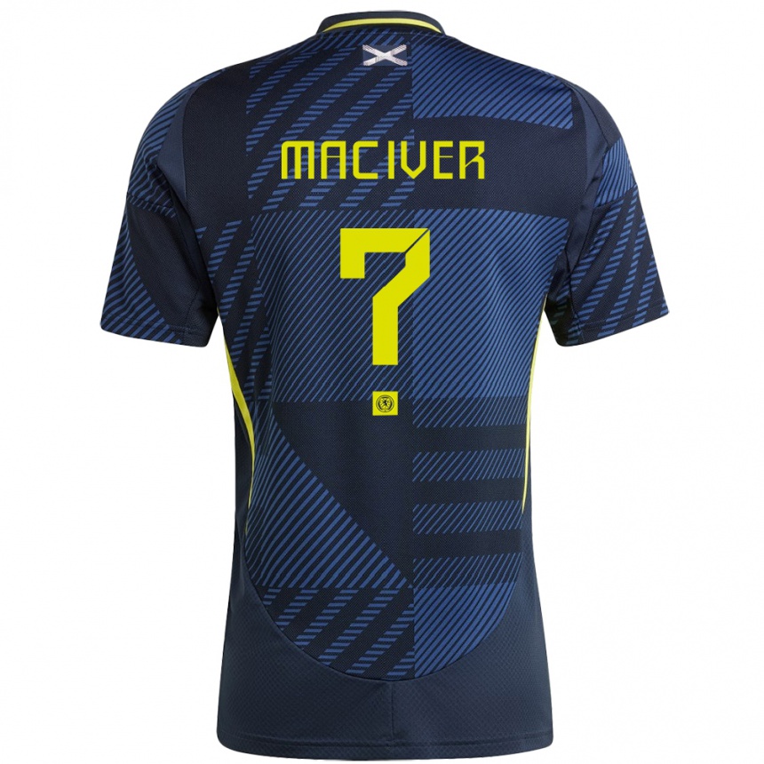 Niño Fútbol Camiseta Escocia Sandy Maciver #0 Azul Oscuro 1ª Equipación 24-26