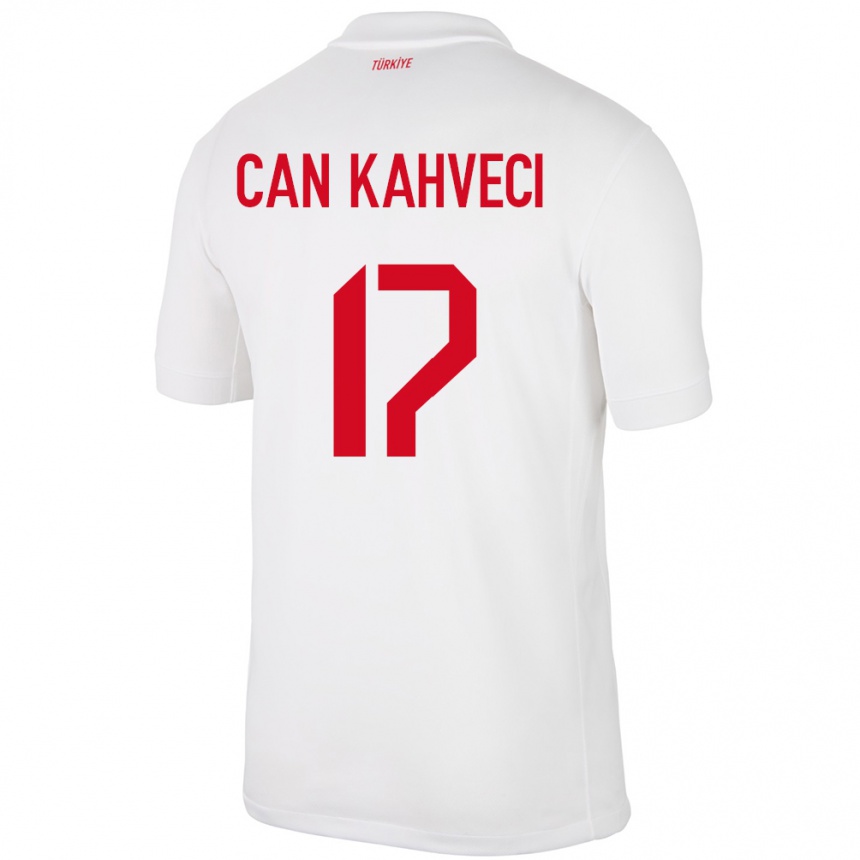 Niño Fútbol Camiseta Turquía İrfan Can Kahveci #17 Blanco 1ª Equipación 24-26