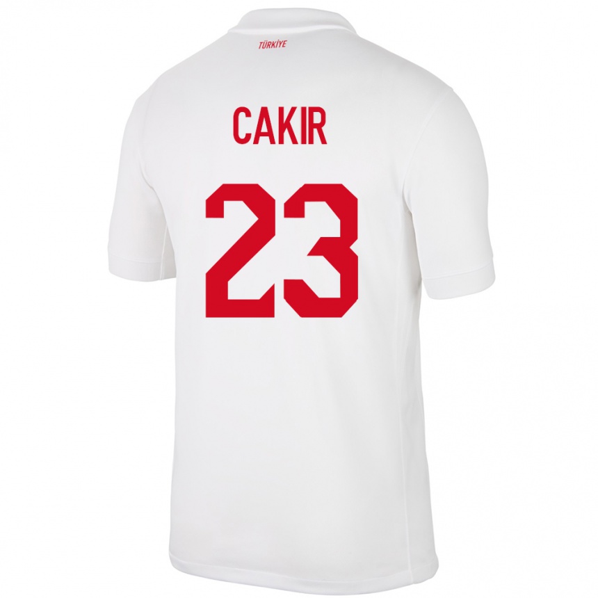Niño Fútbol Camiseta Turquía Uğurcan Çakır #23 Blanco 1ª Equipación 24-26