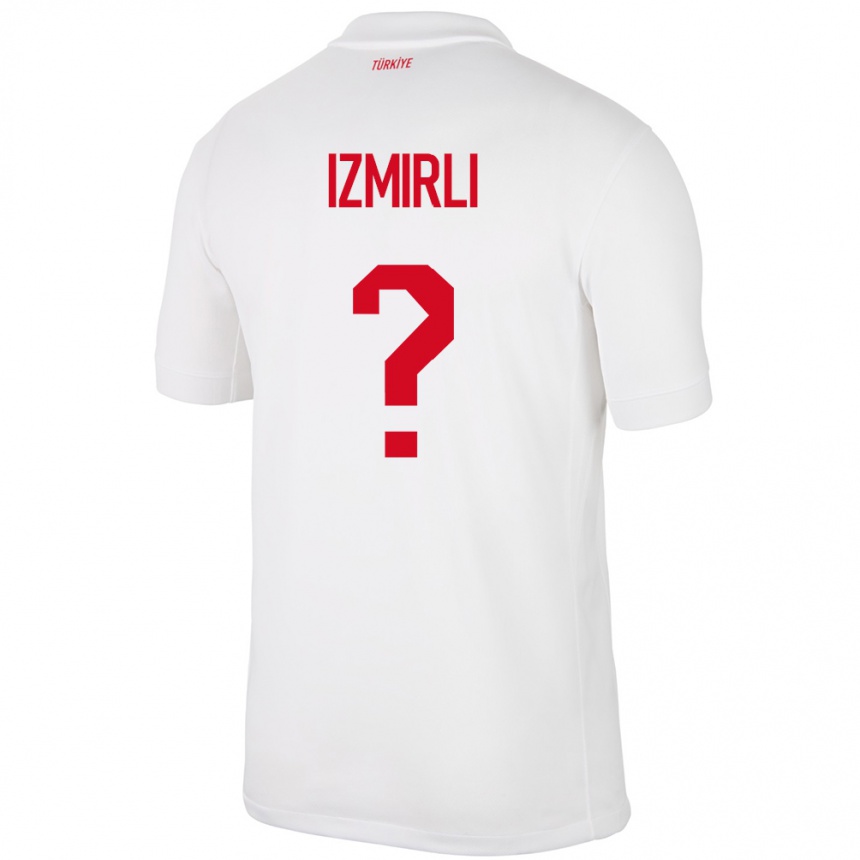 Niño Fútbol Camiseta Turquía Ege İzmirli #0 Blanco 1ª Equipación 24-26