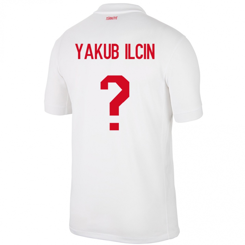 Niño Fútbol Camiseta Turquía Hasan Yakub İlçin #0 Blanco 1ª Equipación 24-26