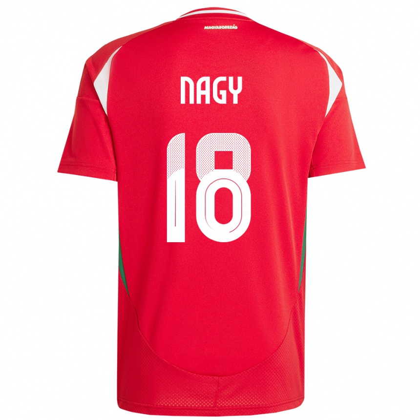 Niño Fútbol Camiseta Hungría Zsolt Nagy #18 Rojo 1ª Equipación 24-26