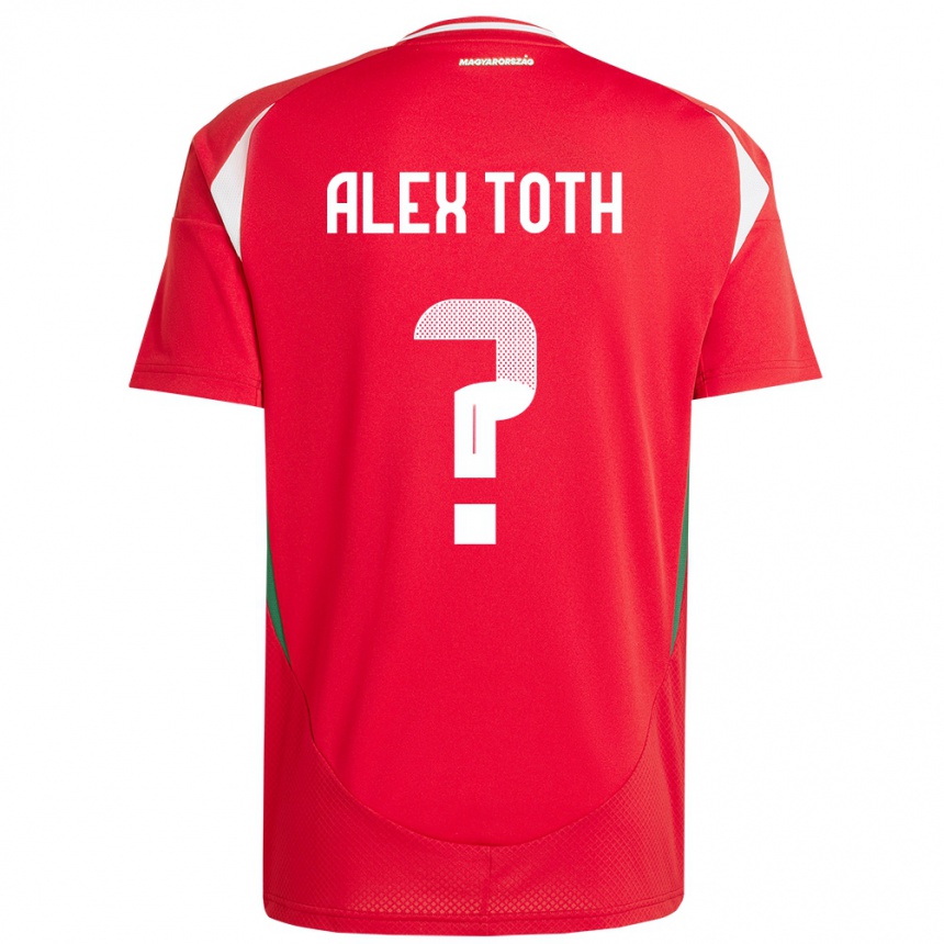 Niño Fútbol Camiseta Hungría Alex Tóth #0 Rojo 1ª Equipación 24-26