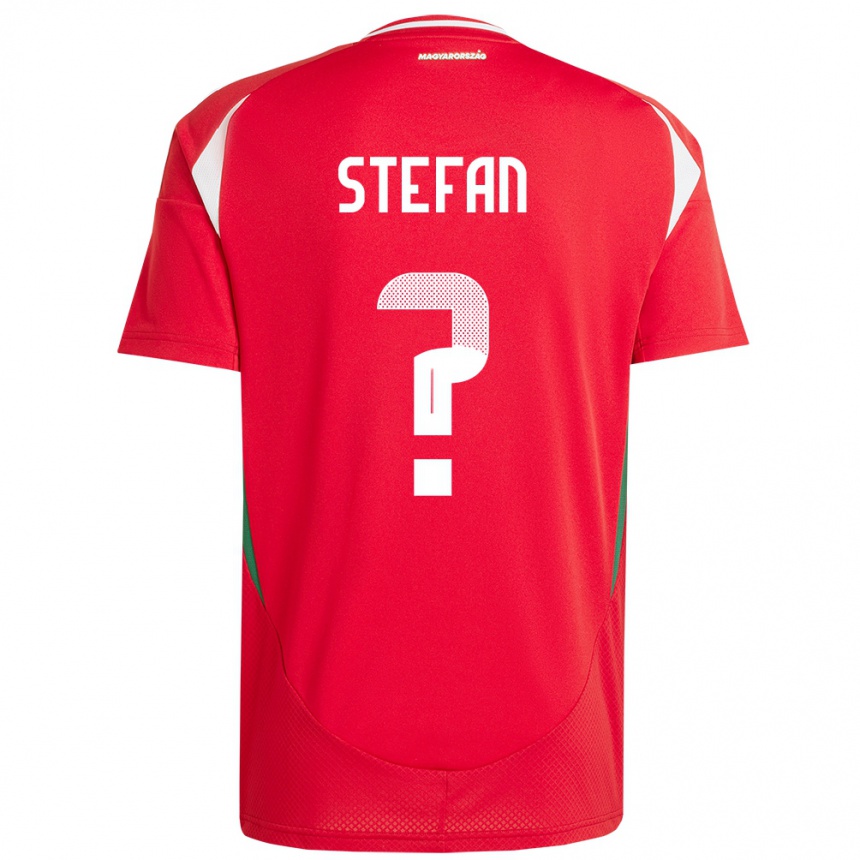 Niño Fútbol Camiseta Hungría Raúl Stefan #0 Rojo 1ª Equipación 24-26