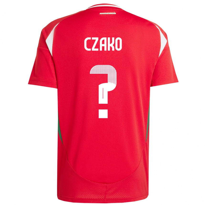 Niño Fútbol Camiseta Hungría Milán Czakó #0 Rojo 1ª Equipación 24-26