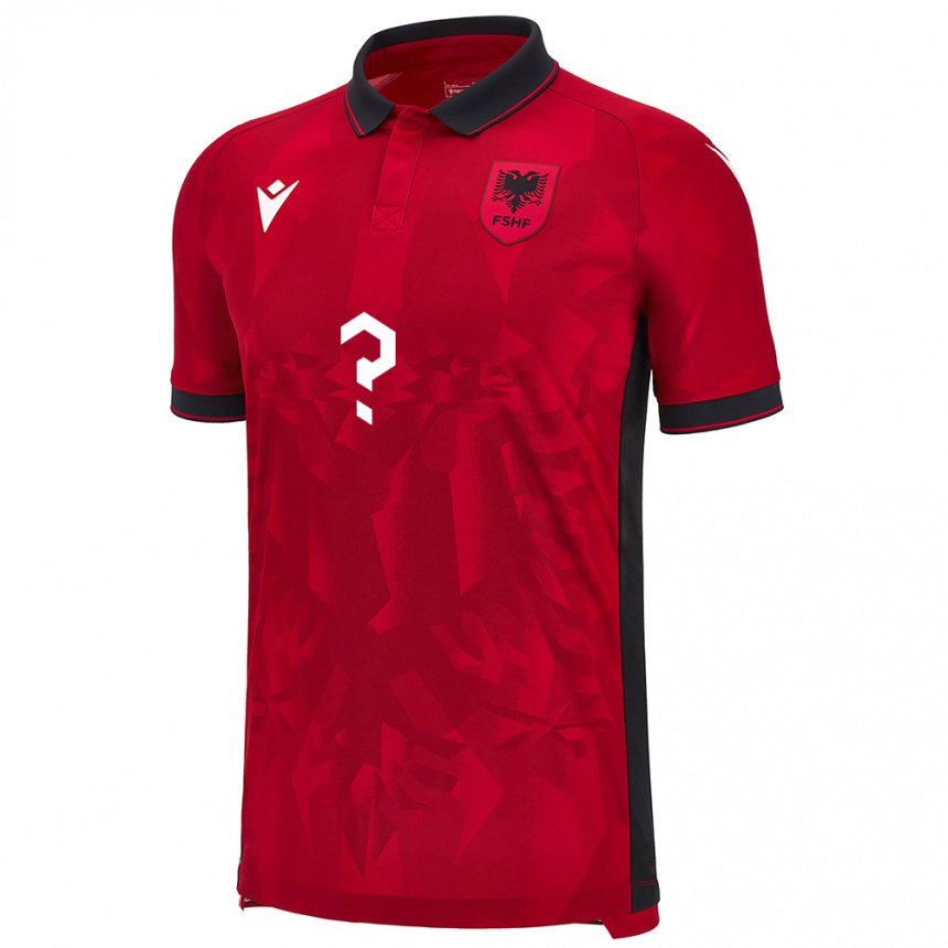 Niño Fútbol Camiseta Albania Endri Agolli #0 Rojo 1ª Equipación 24-26