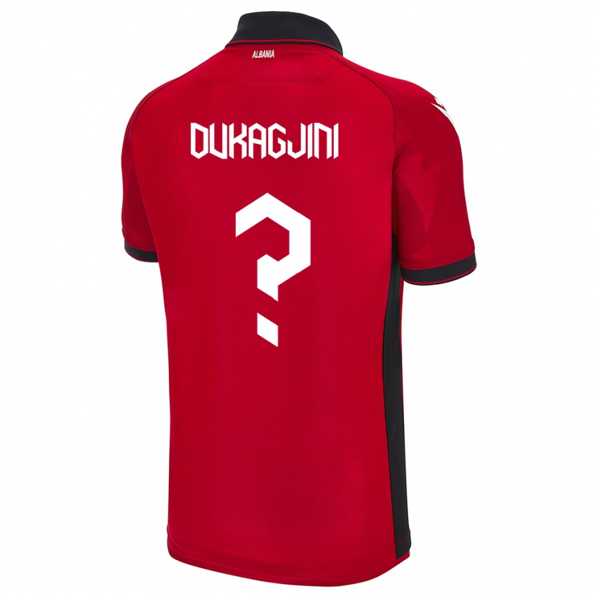 Niño Fútbol Camiseta Albania Rinor Dukagjini #0 Rojo 1ª Equipación 24-26