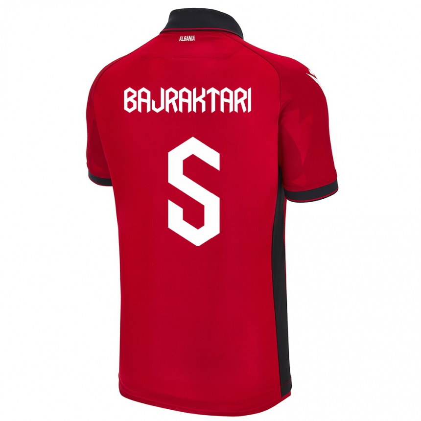 Niño Fútbol Camiseta Albania Arbiona Bajraktari #5 Rojo 1ª Equipación 24-26