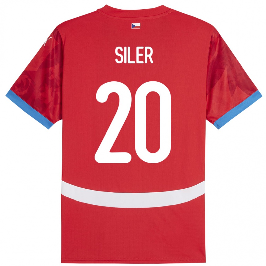 Niño Fútbol Camiseta Chequia Radek Siler #20 Rojo 1ª Equipación 24-26