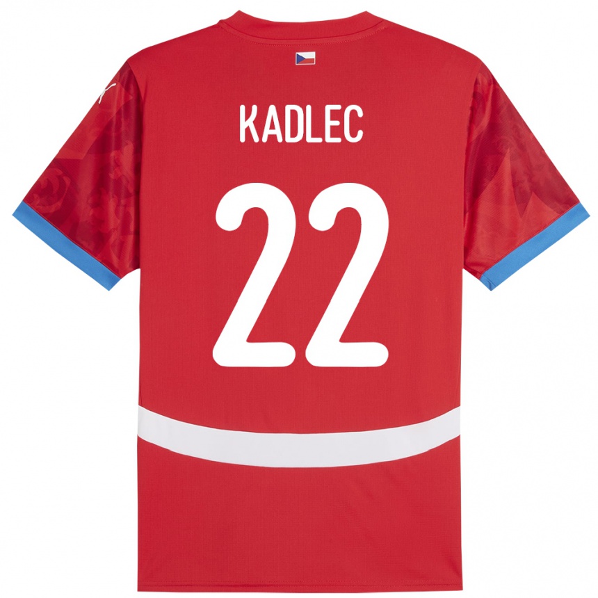 Niño Fútbol Camiseta Chequia Adam Kadlec #22 Rojo 1ª Equipación 24-26