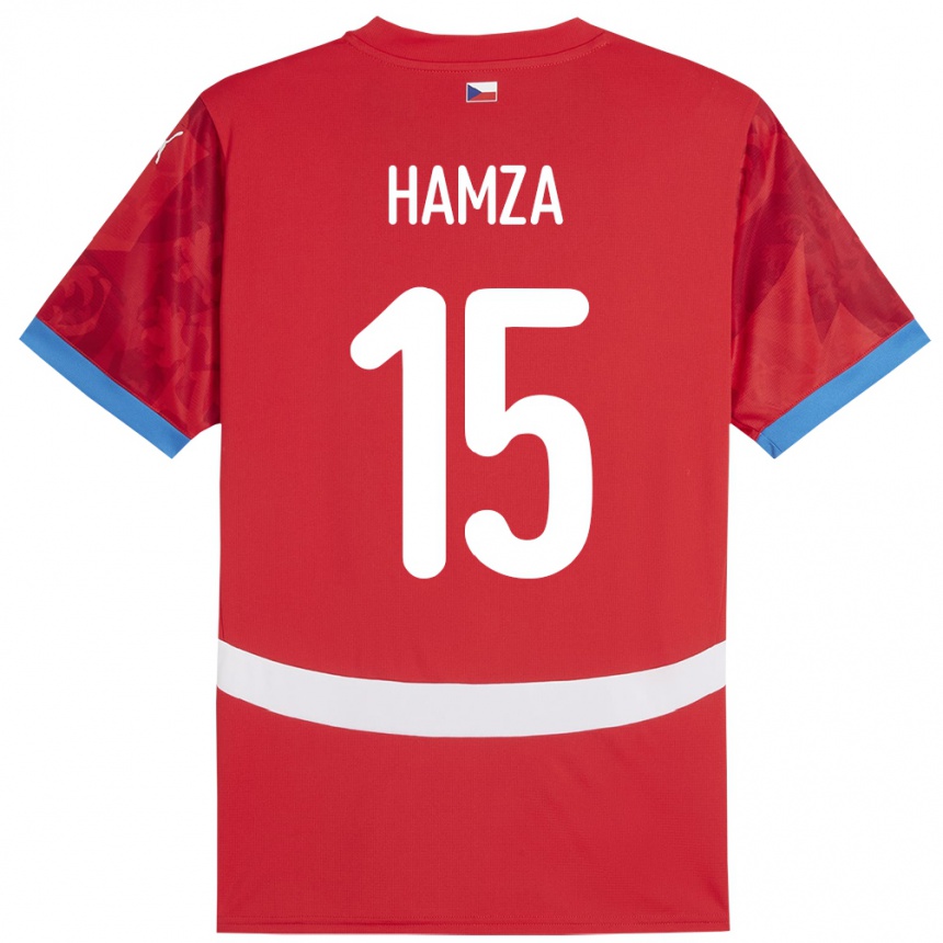 Niño Fútbol Camiseta Chequia Jiri Hamza #15 Rojo 1ª Equipación 24-26