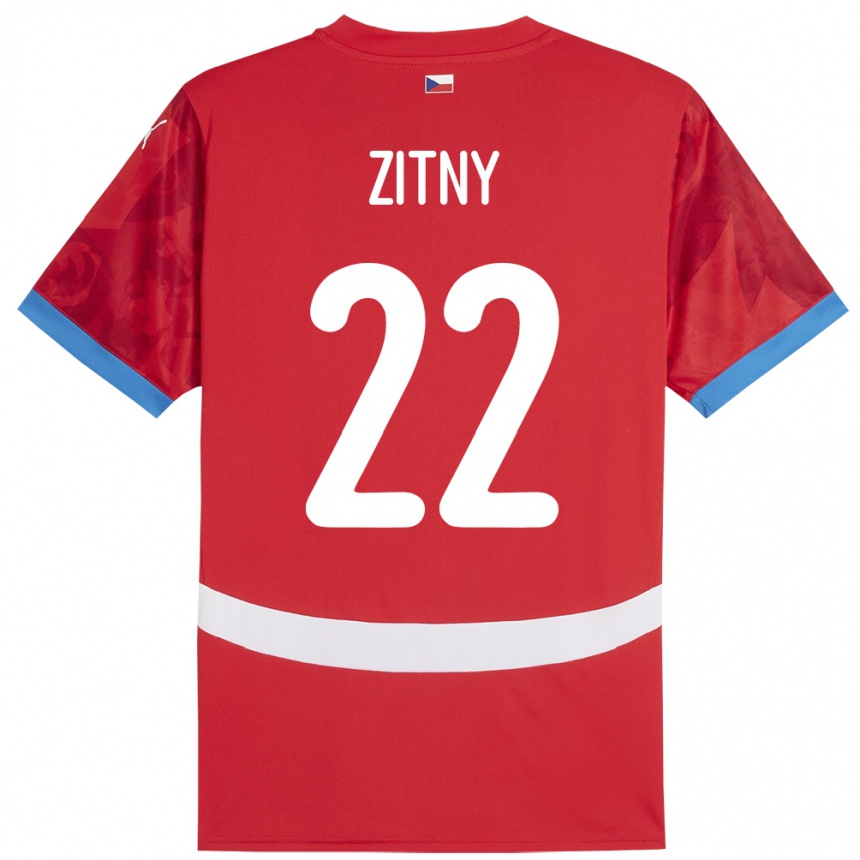 Niño Fútbol Camiseta Chequia Matej Zitny #22 Rojo 1ª Equipación 24-26