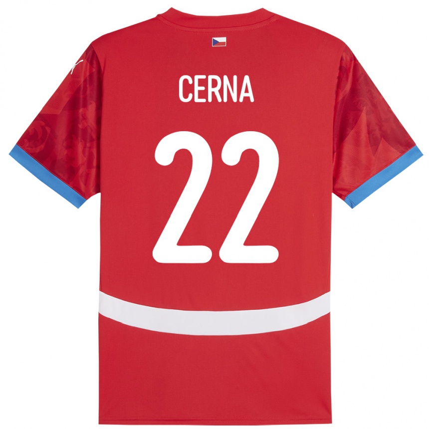 Niño Fútbol Camiseta Chequia Franny Černá #22 Rojo 1ª Equipación 24-26