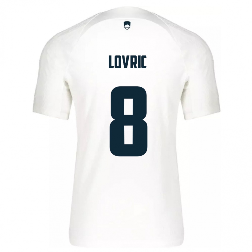 Niño Fútbol Camiseta Eslovenia Sandi Lovric #8 Blanco 1ª Equipación 24-26