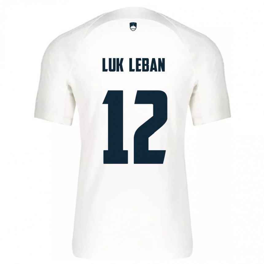 Niño Fútbol Camiseta Eslovenia Zan Luk Leban #12 Blanco 1ª Equipación 24-26