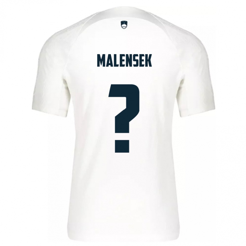 Niño Fútbol Camiseta Eslovenia Matej Malensek #0 Blanco 1ª Equipación 24-26