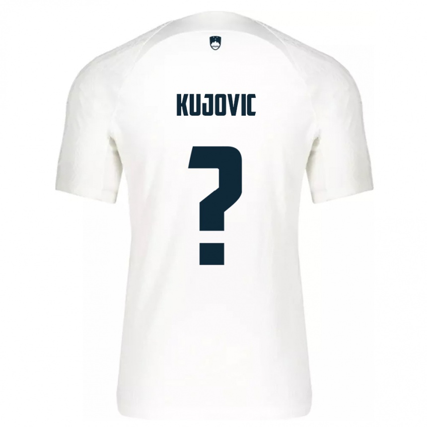 Niño Fútbol Camiseta Eslovenia Tian Kujovic #0 Blanco 1ª Equipación 24-26