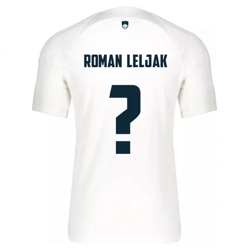 Niño Fútbol Camiseta Eslovenia Nejc Roman Leljak #0 Blanco 1ª Equipación 24-26