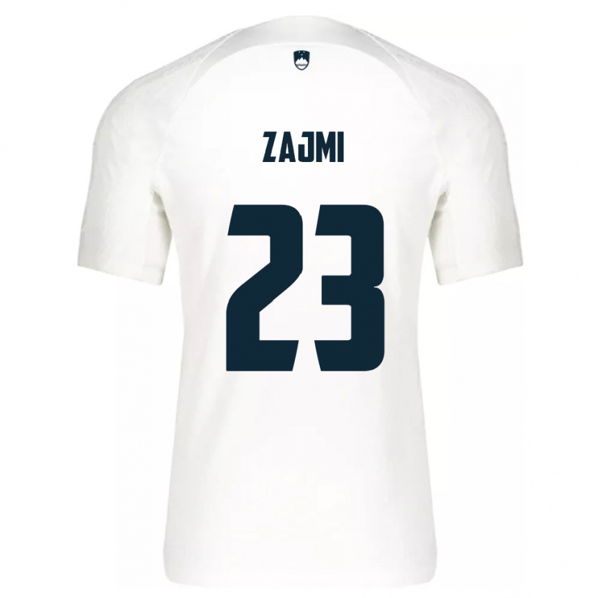 Niño Fútbol Camiseta Eslovenia Luana Zajmi #23 Blanco 1ª Equipación 24-26