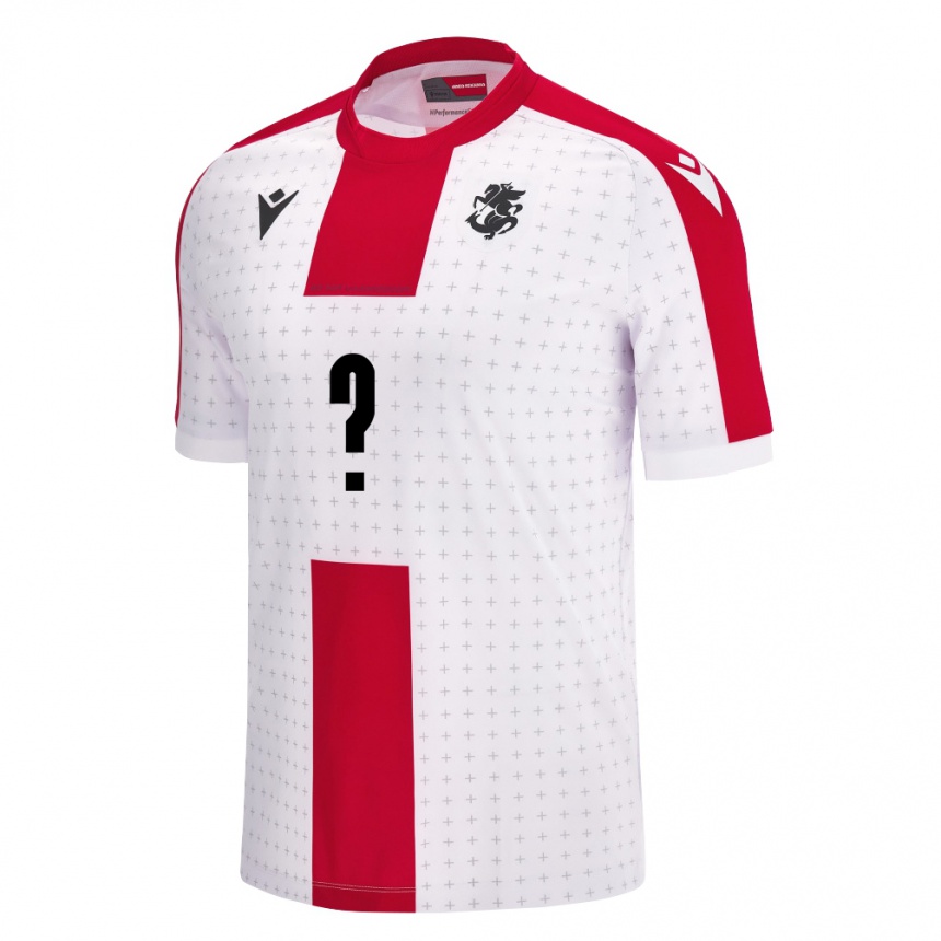 Niño Fútbol Camiseta Georgia Beka Gugberidze #0 Blanco 1ª Equipación 24-26