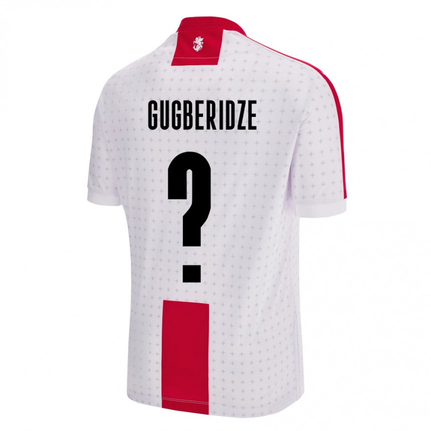 Niño Fútbol Camiseta Georgia Beka Gugberidze #0 Blanco 1ª Equipación 24-26