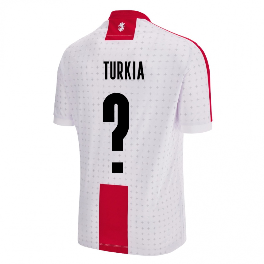 Niño Fútbol Camiseta Georgia Aleksandre Turkia #0 Blanco 1ª Equipación 24-26