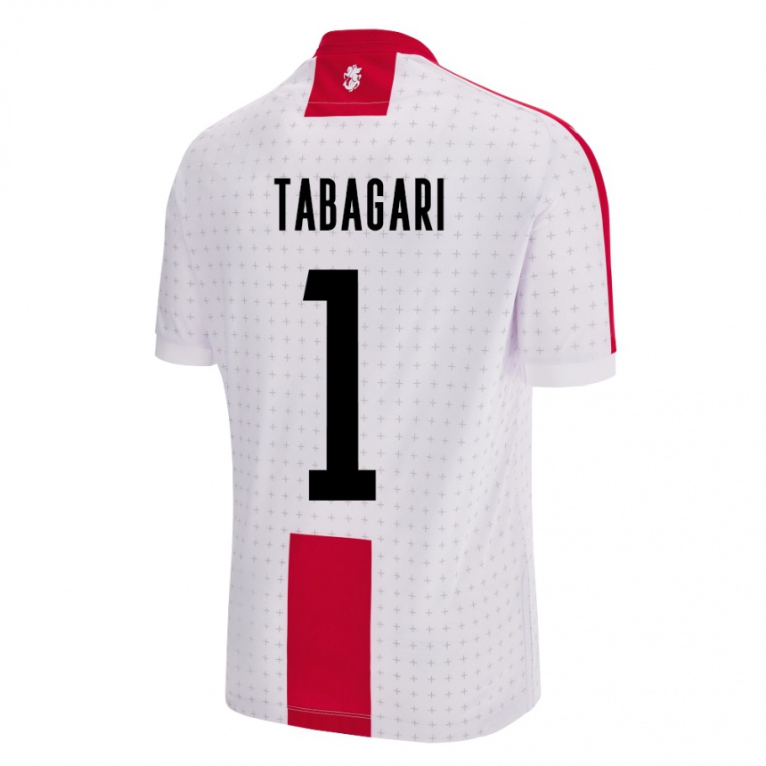 Niño Fútbol Camiseta Georgia Eka Tabagari #1 Blanco 1ª Equipación 24-26