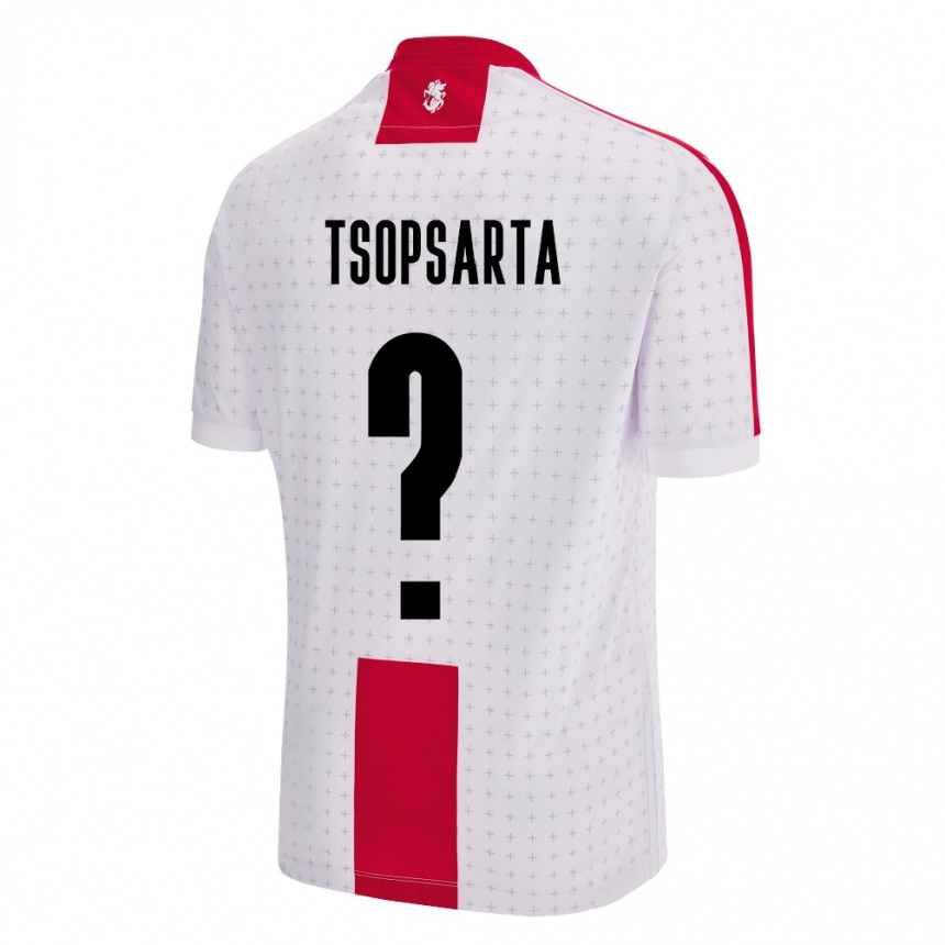 Niño Fútbol Camiseta Georgia Natela Tsopsarta #0 Blanco 1ª Equipación 24-26