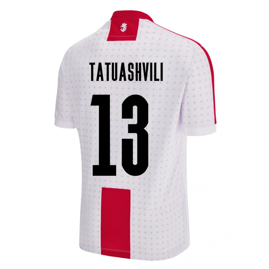 Niño Fútbol Camiseta Georgia Tamar Tatuashvili #13 Blanco 1ª Equipación 24-26