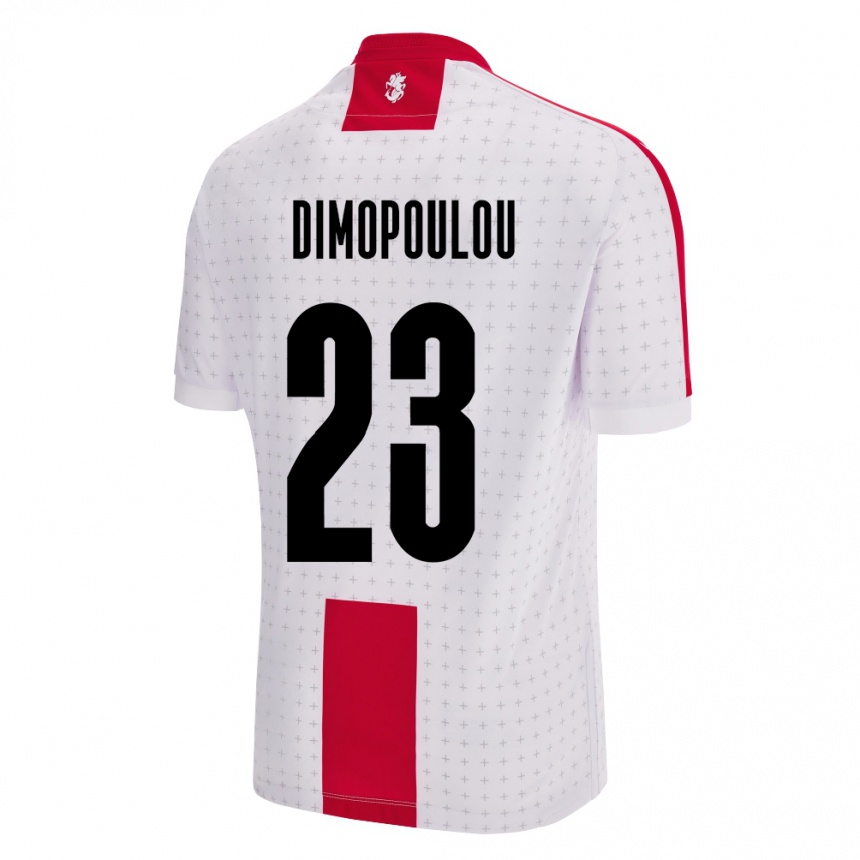 Niño Fútbol Camiseta Georgia Salomi Dimopoulou #23 Blanco 1ª Equipación 24-26