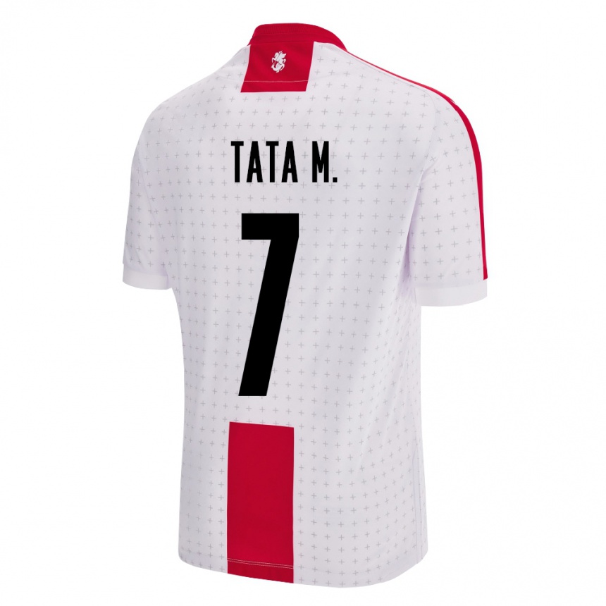 Niño Fútbol Camiseta Georgia Tata Matveeva #7 Blanco 1ª Equipación 24-26