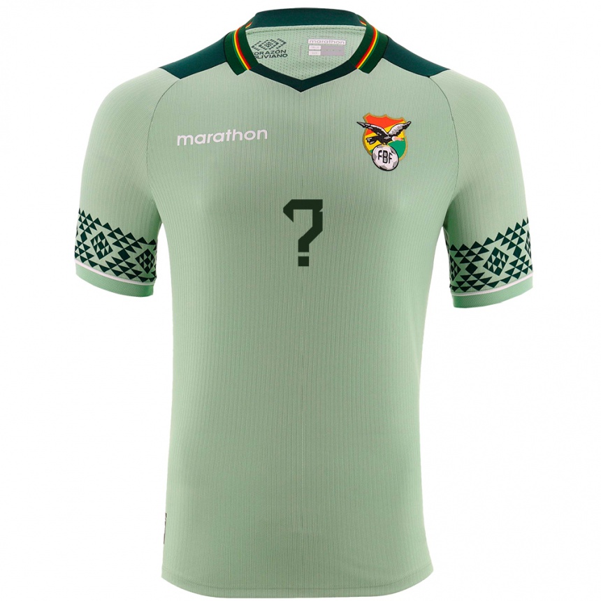 Niño Fútbol Camiseta Bolivia Franz Gonzales #0 Verde Claro 1ª Equipación 24-26