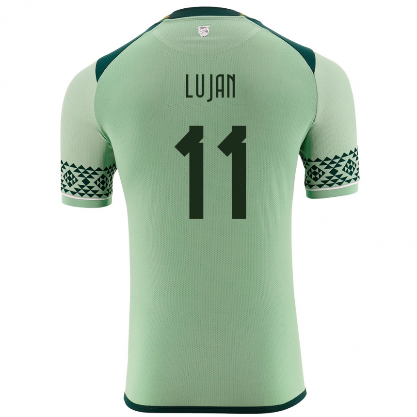 Niño Fútbol Camiseta Bolivia Pablo Luján #11 Verde Claro 1ª Equipación 24-26