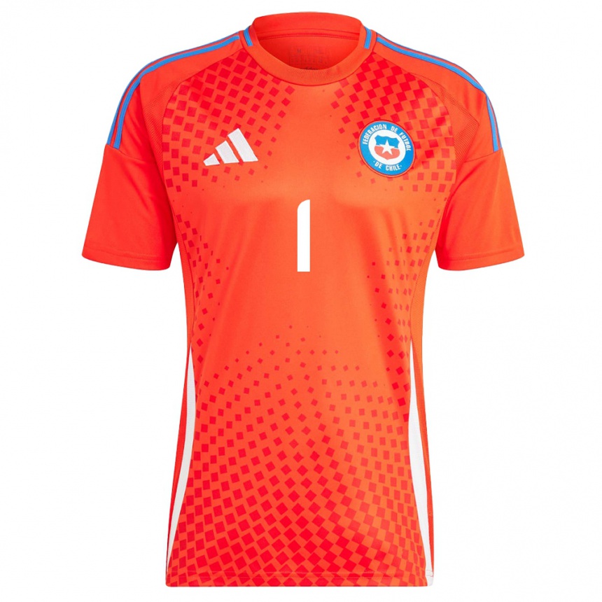 Niño Fútbol Camiseta Chile Claudio Bravo #1 Rojo 1ª Equipación 24-26