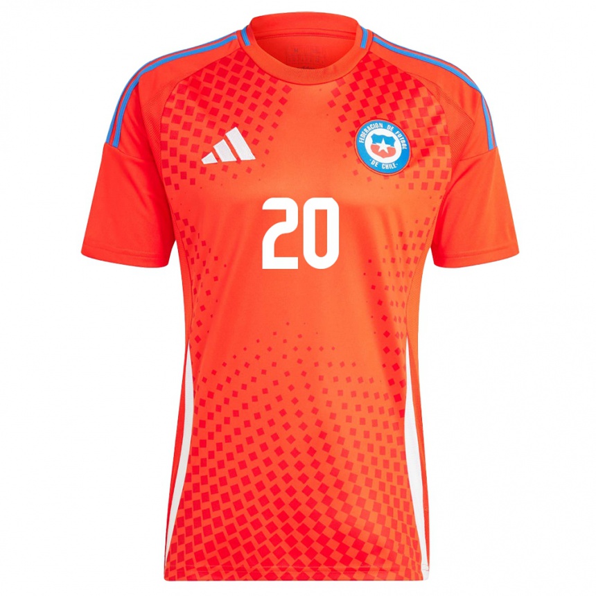 Niño Fútbol Camiseta Chile Damián Pizarro #20 Rojo 1ª Equipación 24-26