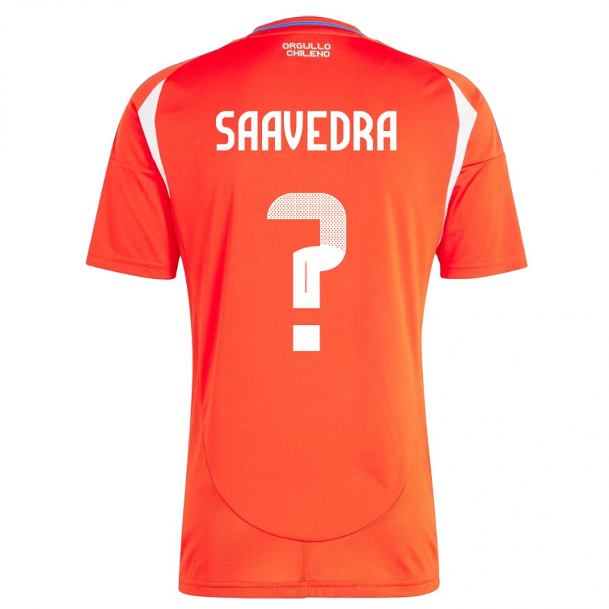 Niño Fútbol Camiseta Chile Danilo Saavedra #0 Rojo 1ª Equipación 24-26