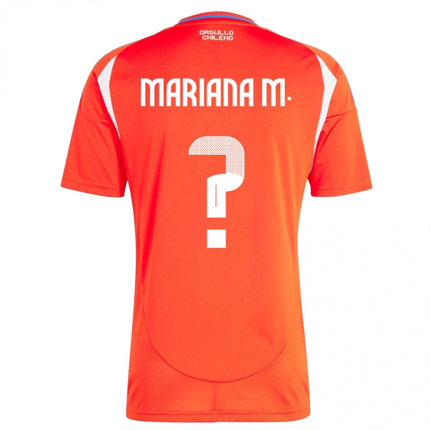 Niño Fútbol Camiseta Chile Mariana Morales #0 Rojo 1ª Equipación 24-26