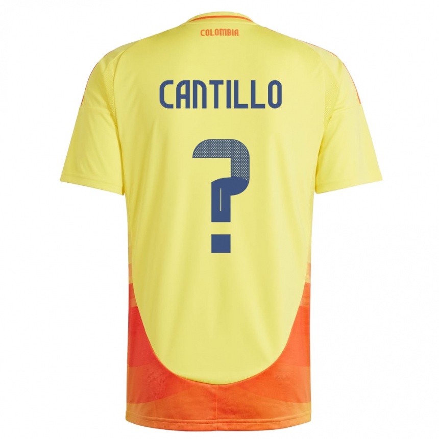 Niño Fútbol Camiseta Colombia Carlos Cantillo #0 Amarillo 1ª Equipación 24-26