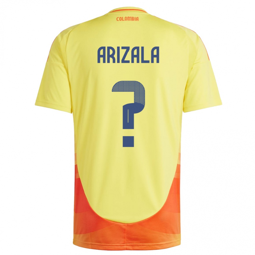 Niño Fútbol Camiseta Colombia Juan Arizala #0 Amarillo 1ª Equipación 24-26